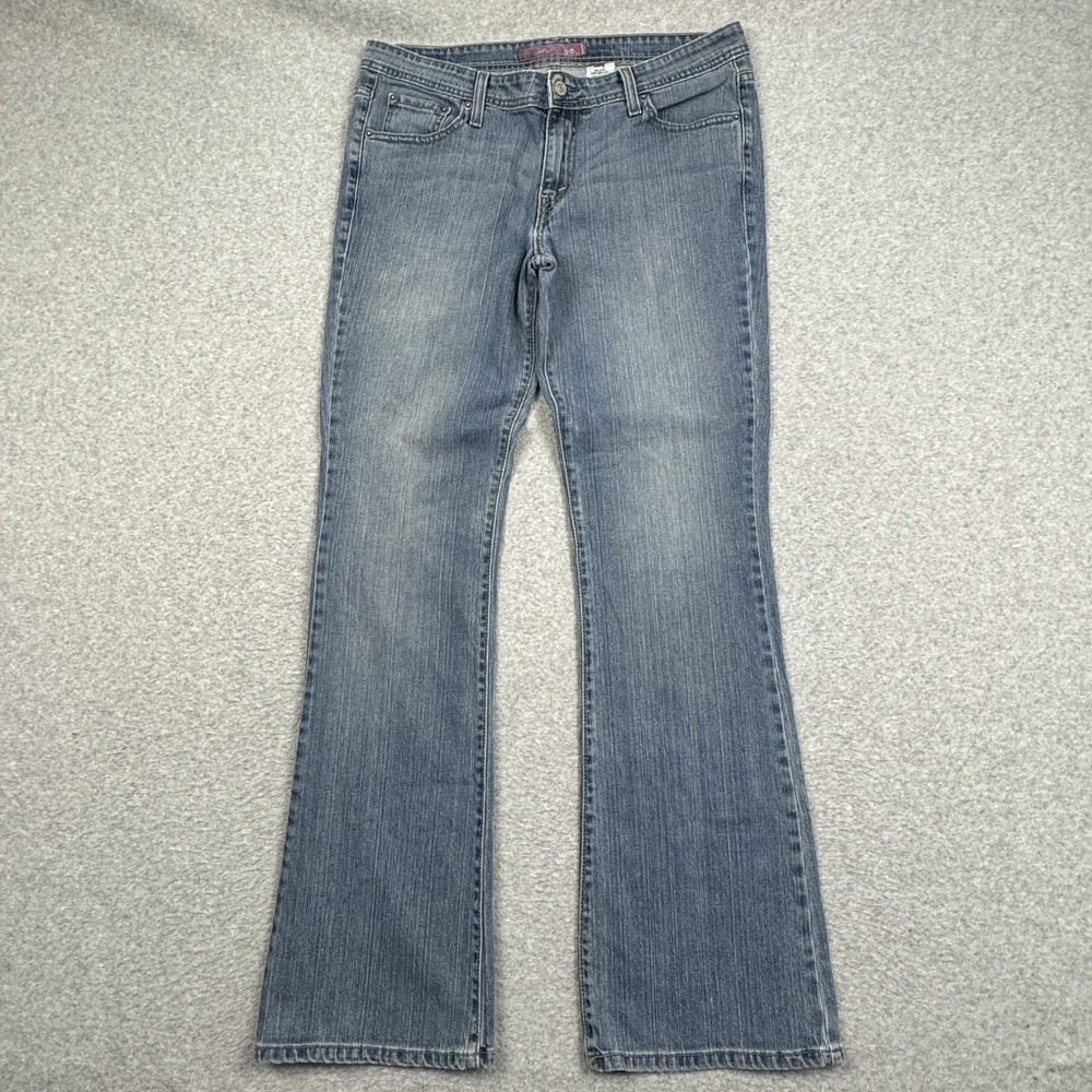 Levis 518 Superlow Bootcut Jeans Womens 13L Blue Low Rise Y2K Denim